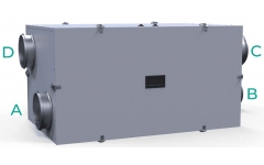 Приточно-вытяжная установка AEROSVET CROSS STАR MINI 500 EC X