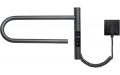 Полотенцесушитель Gloss & Reiter электрический SMART E2.L.39x25.R1.Таймер. Myap чёрный