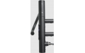 Полотенцесушитель Gloss & Reiter электрический SMART E2.L.39x25.R1.Таймер. Myap чёрный